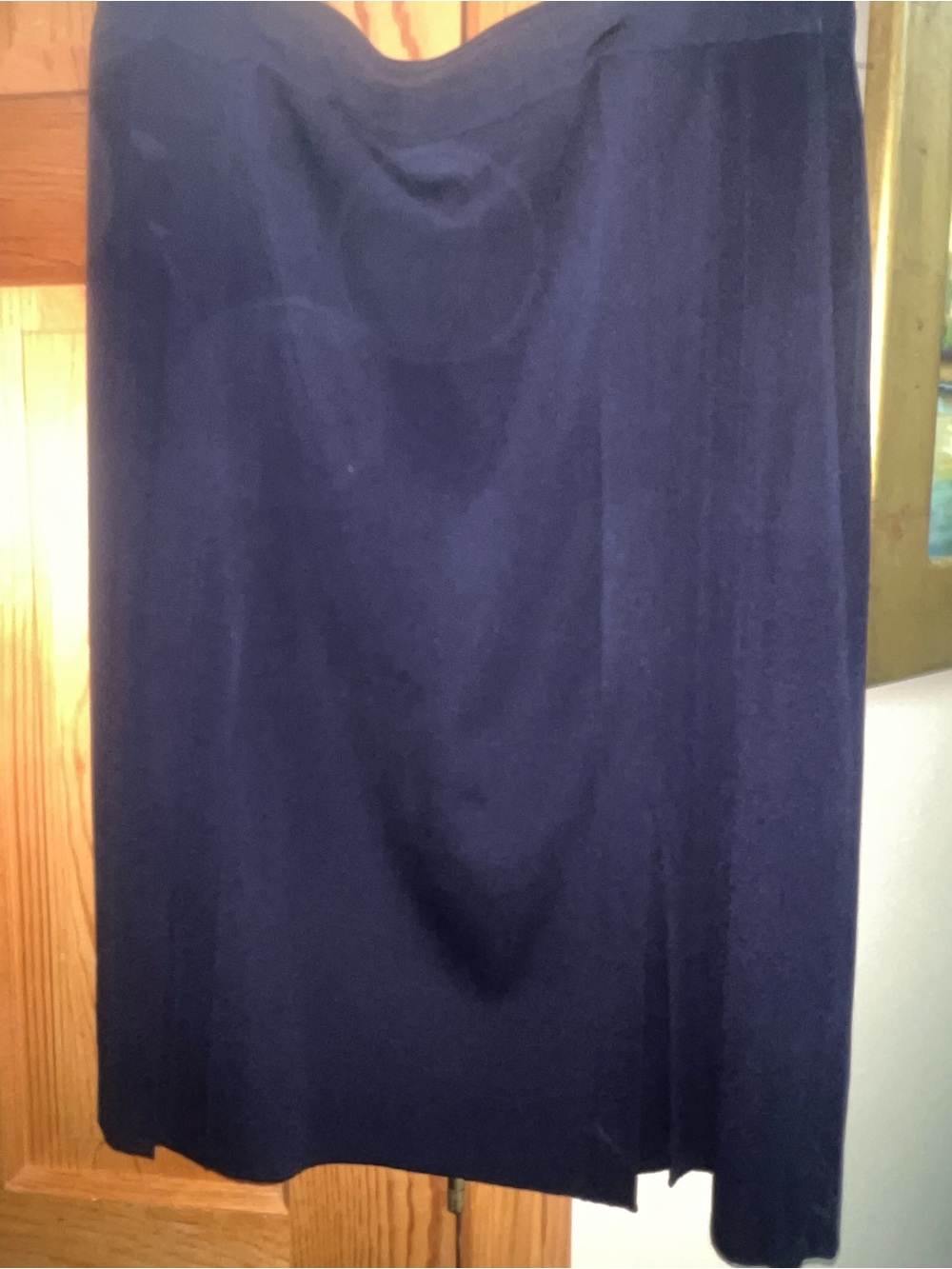 MISOOK SKIRT-Navy Blue-Pleated Skirt-Size: 2X